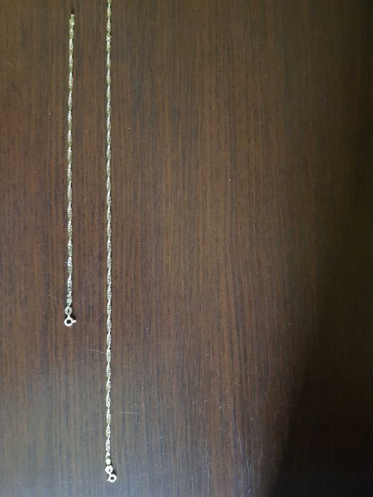 Łańcuszek plus Bransoletka Złoto pr 585, waga 7.0gr7
