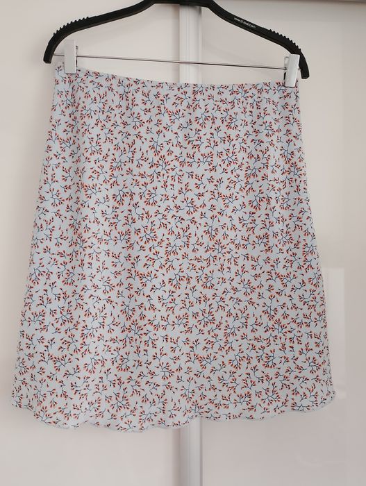 Rozkloszowana błękitna spódnica w kwiatki rozmiar 40/42 Blue motion 
D
