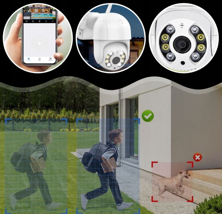 Monitoring Kamera Obrotowa Wodoopodrna WiFi 1080p FULLHD Zoom