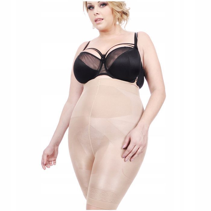 Orirose WYSOKIE Majtki WYSZCZUPLAJĄCE brzuch MODELUJĄCE uda size plus