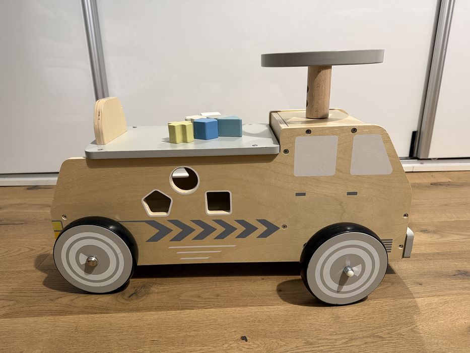 Drewniany jeździk – samochód z klockami Mamabrum GYT2154 + gratisy!!