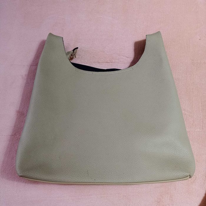 Mala/saco bege, com alça, JO BORKETT