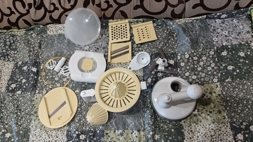 Ручной комбайн блендер миксер измельчитель овощерезка с контейнером