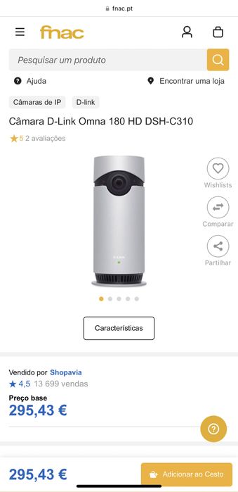 Câmara Vigilância D-Link OMNA 180