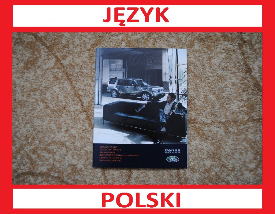 Książka Serwisowa Land Rover Polska Nowa J. Polski Range