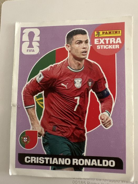 Cromo do Cr7 Extra Sticker rosa