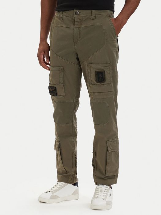 Aeronautica Militare Spodnie cargo męskie 261PA1387UCT01493 – zielone 52 (XL)