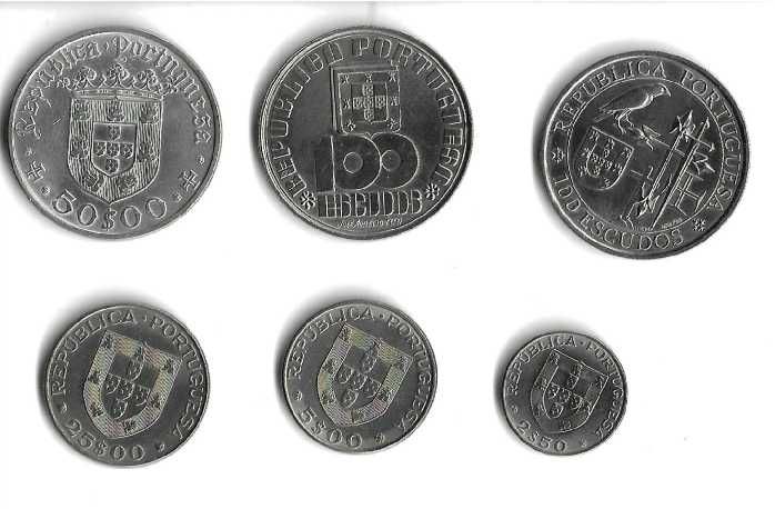 Vultos da História e da Cultura Portuguesas - 6 Moedas