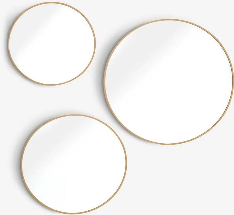 3 Espelhos JYSK novos cor carvalho natural
