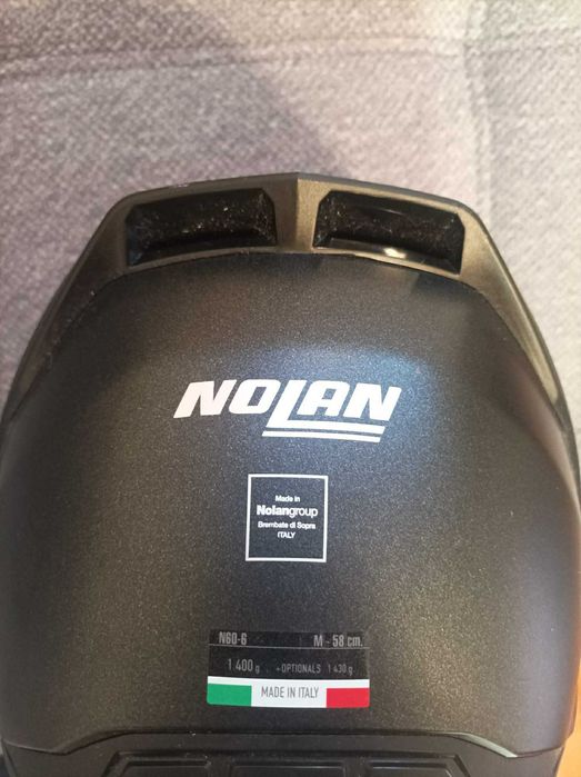Capacete Nolan N60-6 Classico Black - Tamanho M - 58 CM