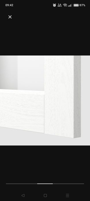 Porta Vidro Branco efeito madeira do  Ikea