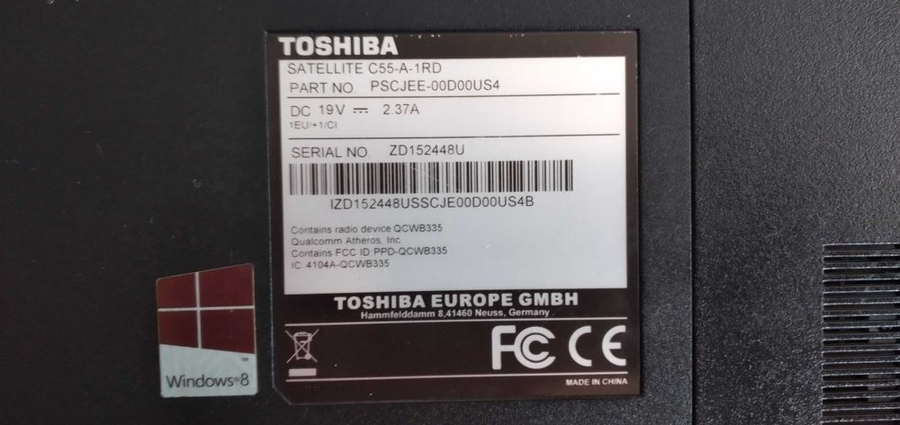 Computador Toshiba Portátil