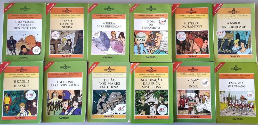 Colecção "Viagens no Tempo" - 12 volumes