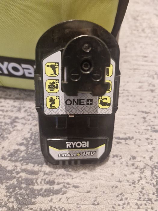 Ryobi-zestaw wiertako-wkretarka, bateria 2.0 Ah, lampa i torba