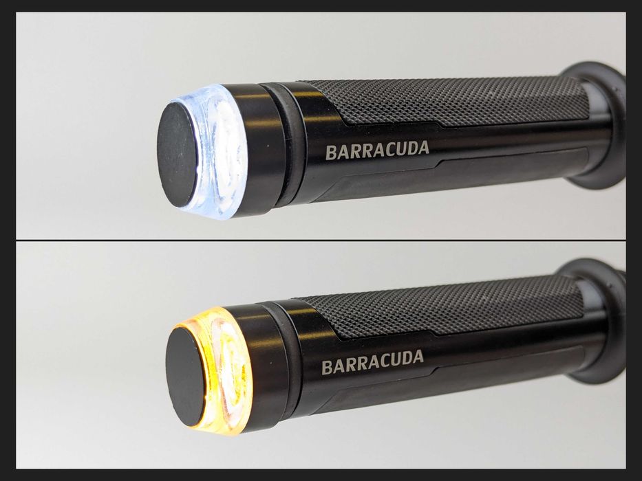 Мото поворотники в торець керма вказівники повороту LED з габаритом