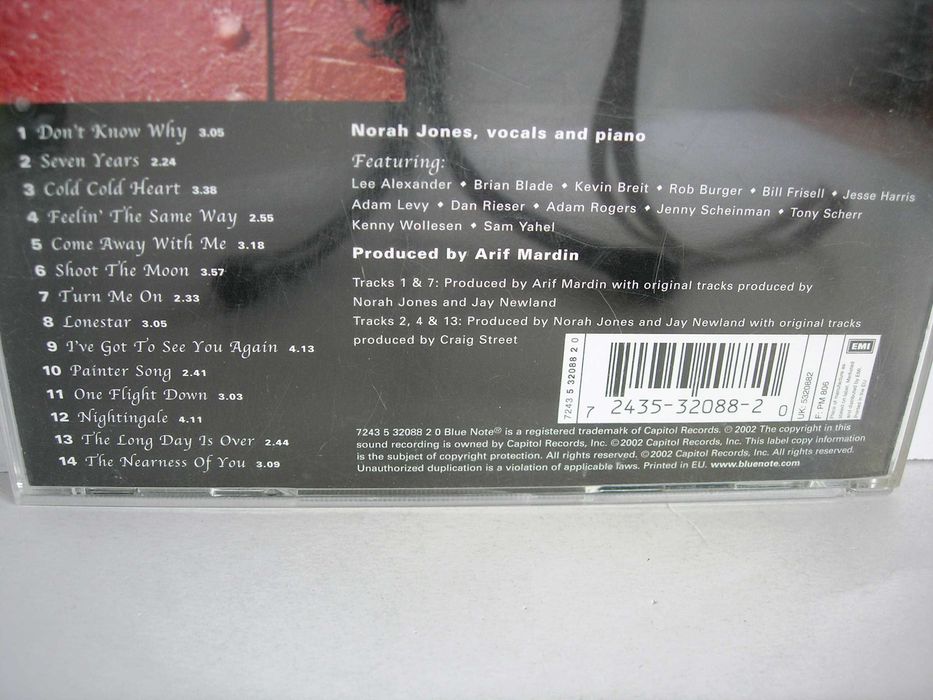Norah Jones "Come away with me" CD Capitol Records 2002