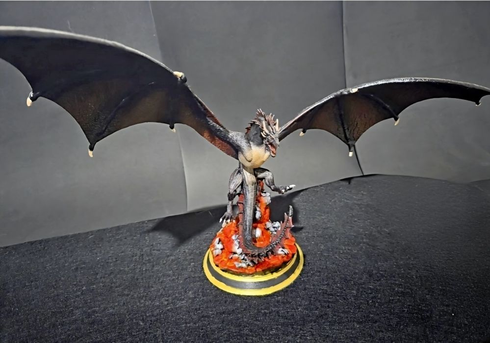 Estátua Drogon (Game of Thrones) – Impressão 3D e Pintura Artesanal