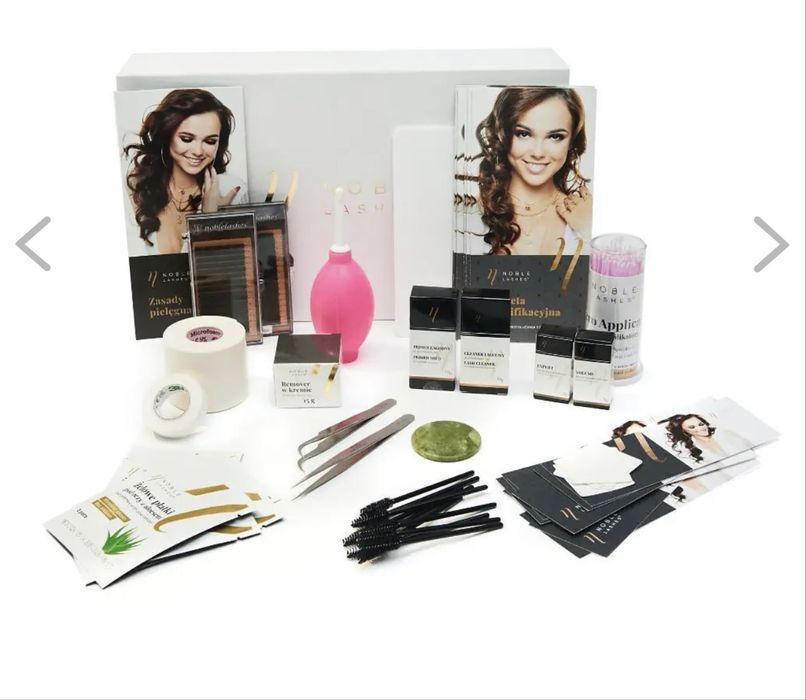 NOWY zestaw do robeniq rzęs Noble Lashes, NOWE łóżko BodyFit