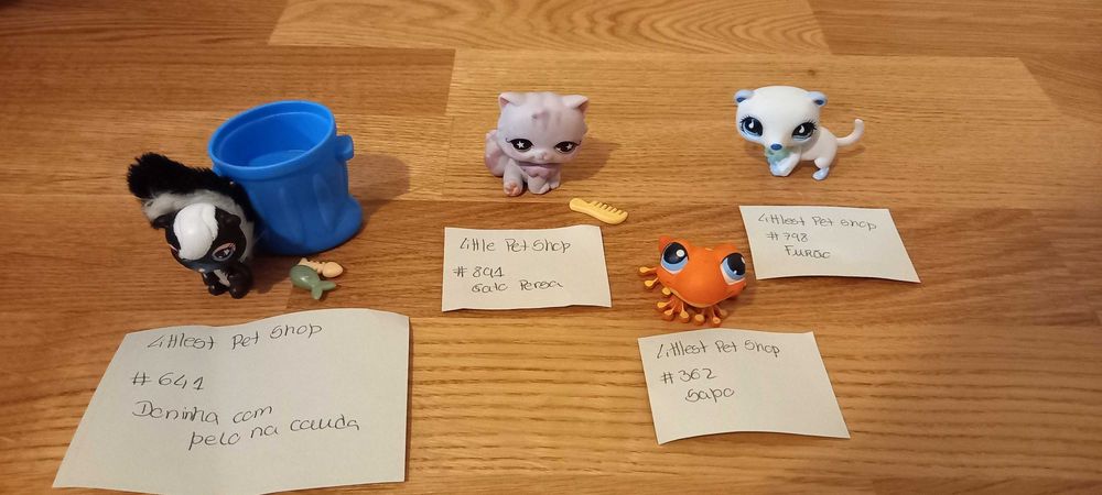 Littlest Pet Shop mascotes + acessórios