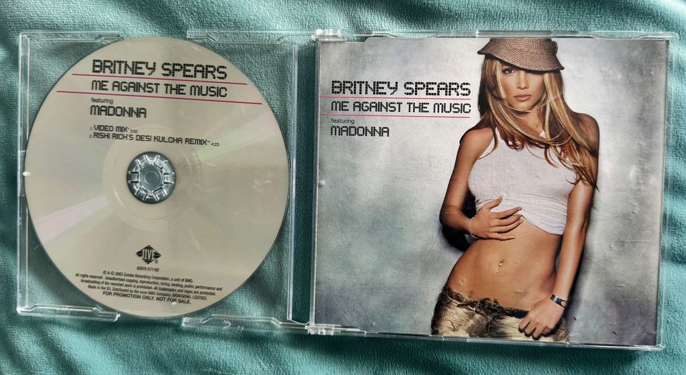 Madonna - Me Against The Music *2 - Cd Single Promo -UK