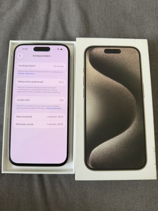 iPhone 15 pro 128GB stan idealny