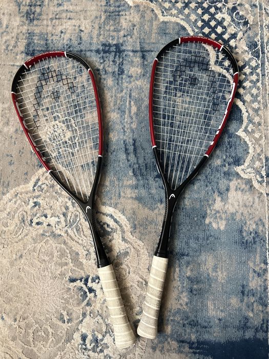 Zestaw Rakiety do squasha Head Ti.110 Nano Titanium – 2 sztuki + pokrowce + piłeczki GRATIS, stan jak nowy