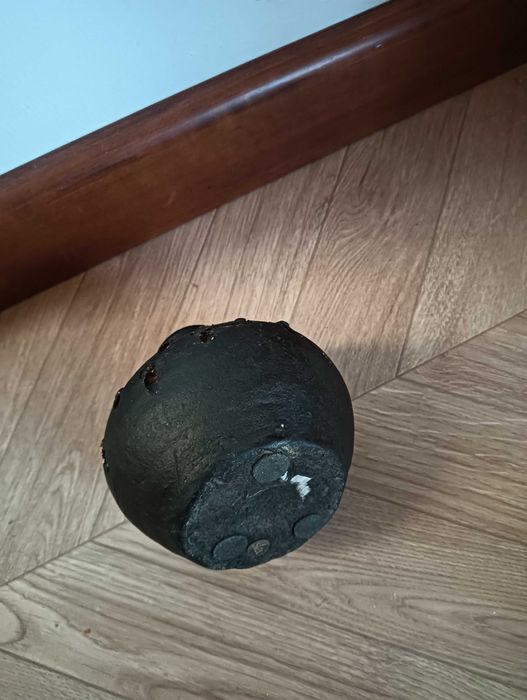 Wazon ceramiczny surowy ciemny SIA