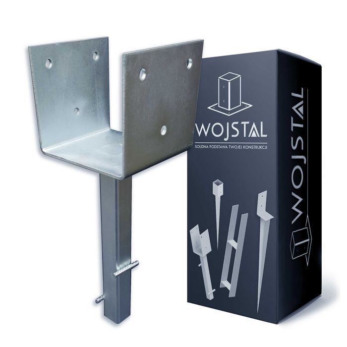 Solidna kotwa do betonu typ U-16cm | 160mm |mocna 5mm | podstawa słupa