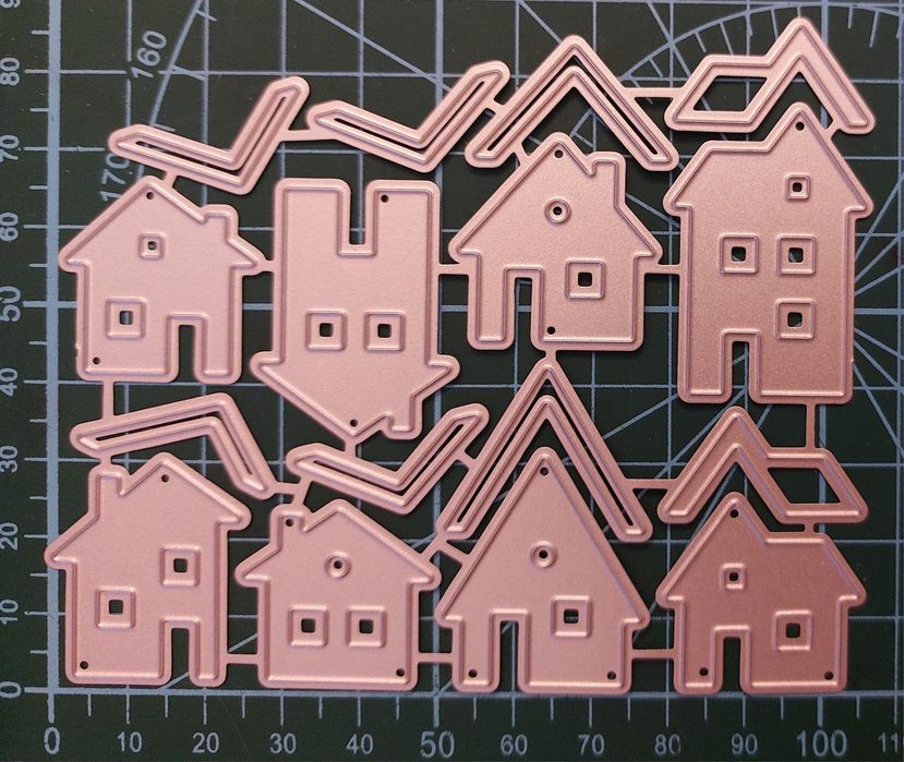1731. Wykrojniki domy scrapbooking