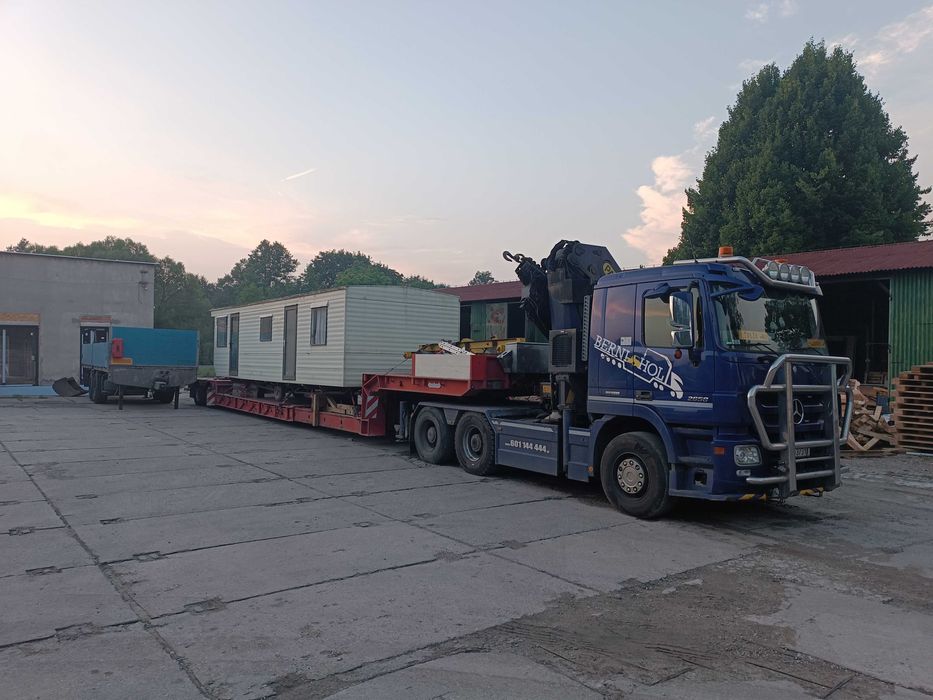 Transport HDS Niskopodwoziowy Laweta Wynajem kontenerów Platforma TIR