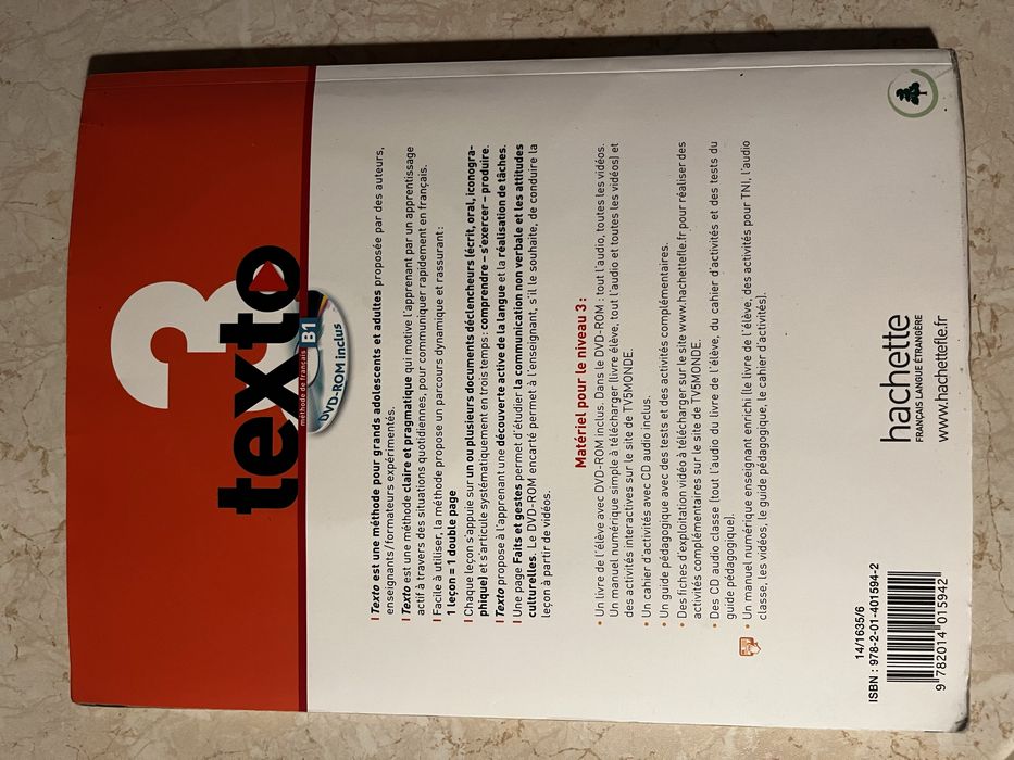 Texto 3 podręcznik do języka francuskiego B1 + DVD