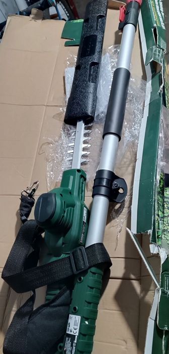 НОВ висотн акумуляторн триммер кусторез GERMAN Parkside PTHSA 20/кущор