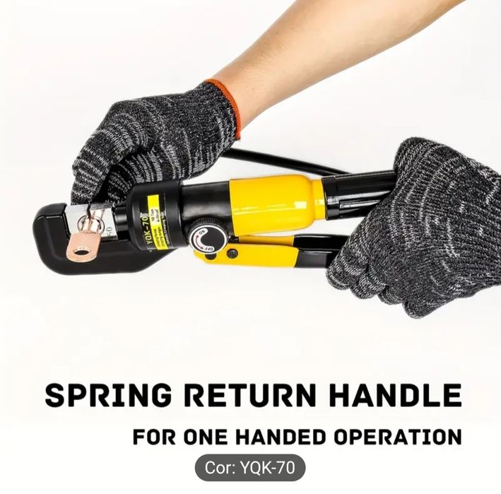 Prensa Hidraulica cravar cabos de 4mm até 70mm