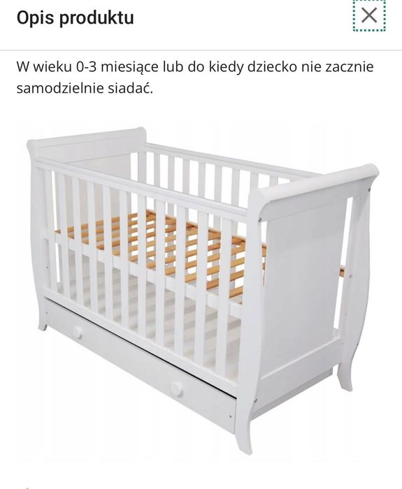 Łóżeczko Misza styl prowansalski