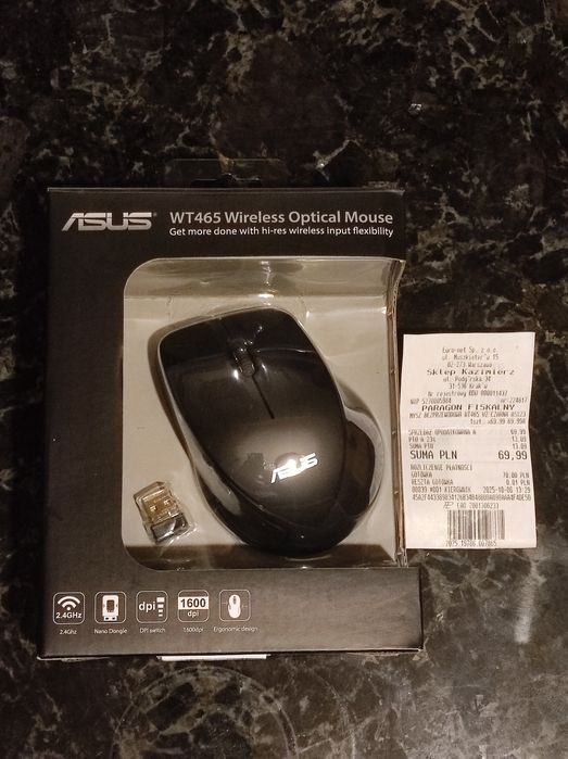 ASUS WT465 – myszka bezprzewodowa do komputera