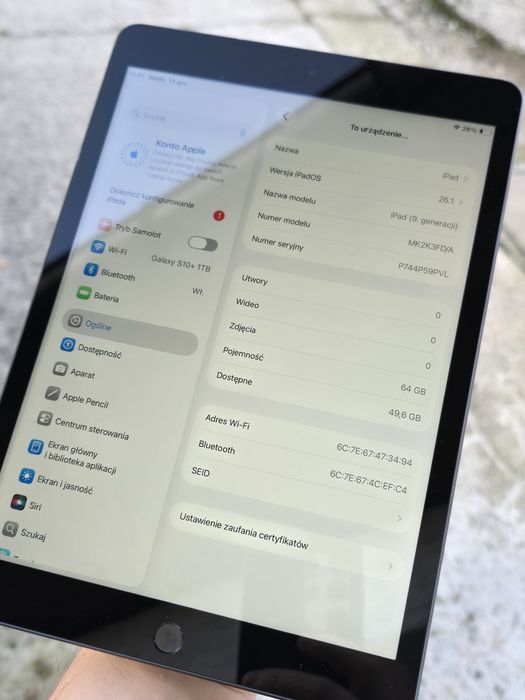 Ipad 9 generacji 64GB