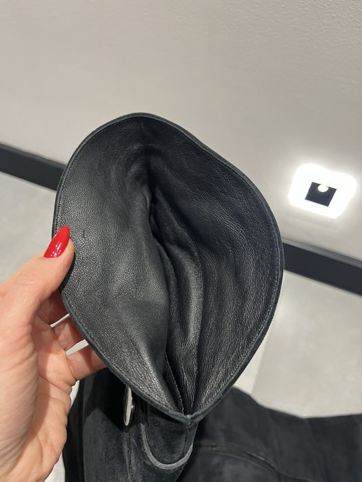 Muszkieterki Kazar skóra zamsz