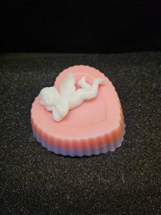 Mydełko serduszko z aniołkiem z masłem shea