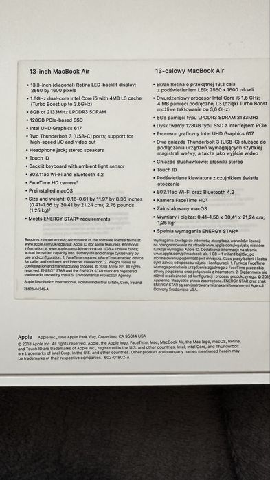 Sprzedam MacBook Air 13