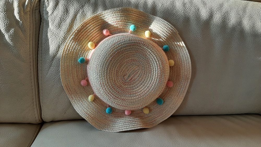 Kapelusz dla dziewczynki 52cm