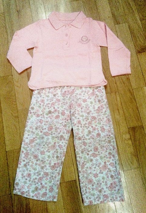 Calça e polo da "girândola" para meia estação
