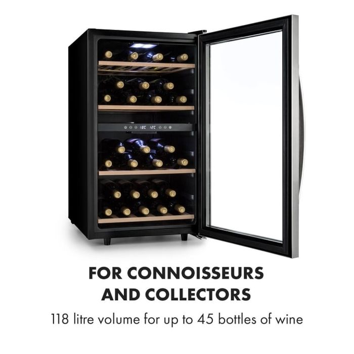 Lodówka Winiarka Chłodziarka Na Wino Klarstein Vinamour na 45 but.