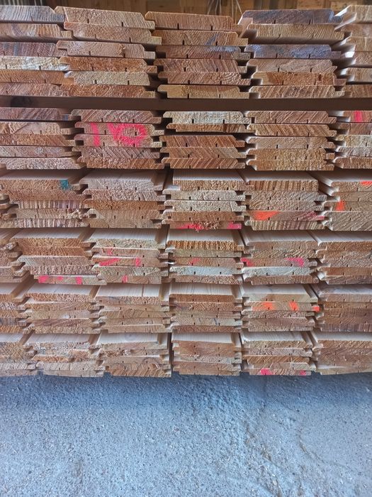 PRODUCENT deski elewacyjne, szalówka pół-bal gr. 24 mm sosna/Świerk