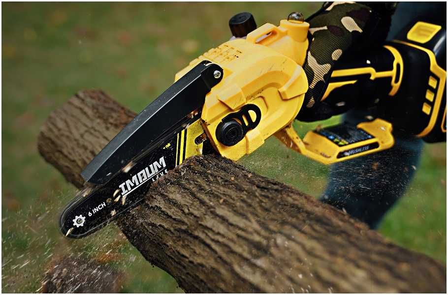 Piła Łańcuchowa Akumulatorowa Pro Pilarka 6" 2 Aku+Walizka Mocna Imoum
