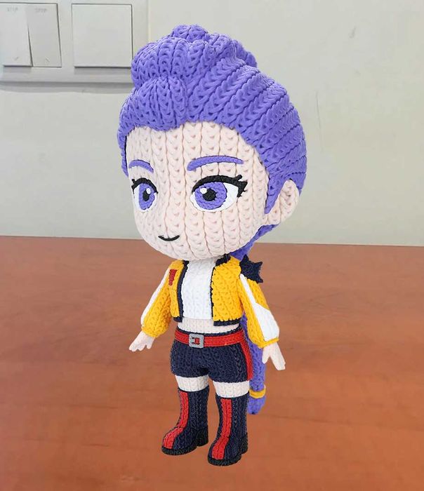 Rumi Huntrix K-Pop Daemon Hunters | Crochê |