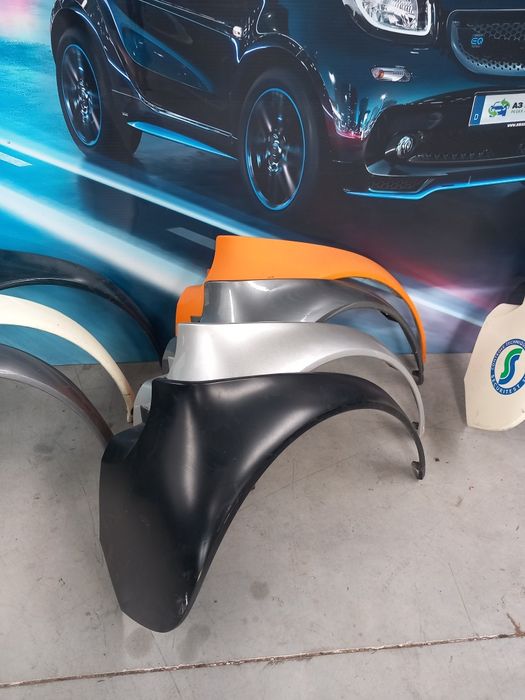 Guarda lamas traseiro esquerdo e direito Smart Fortwo 450 1G e 2G