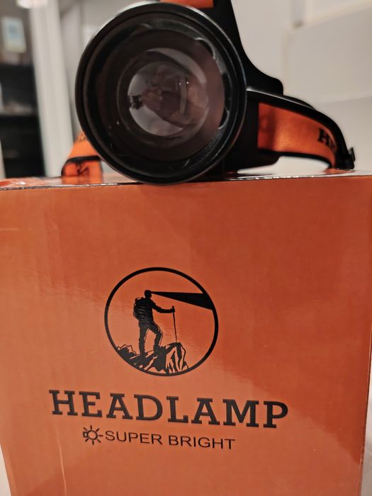 L.  Cabeça Led  Super Bright  450m Alcance, Zoom, Powerbank