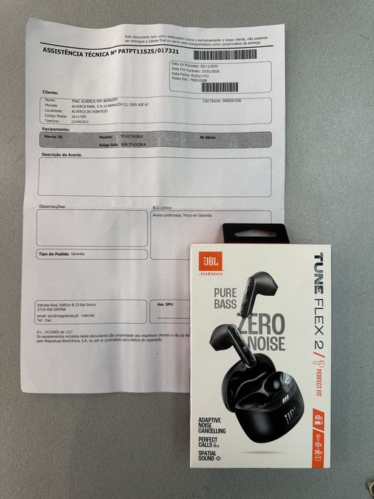 JBL Tune Flex 2 - Novo com 3 anos de garantia (FNAC)