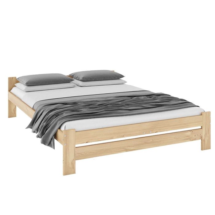 Grube Solidne Łóżko sosnowe drewniane KOLORY  MATERACE