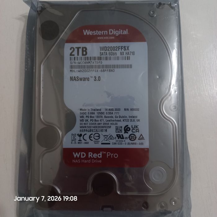 WD Red Pro 2TB NAS (WD2002FFSX / WD2001FFSX) комплект для RAID/NAS